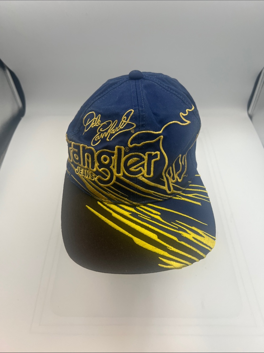 Vintage Dale Earnhardt Sr Wrangler NASCAR Snapback Hat GM Goodwrench Chase Auth
